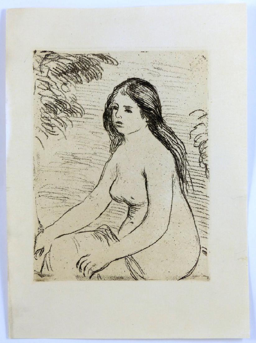 PIERRE-AUGUSTE RENOIR 'FEMME NUE ASSISE' ETCHING (1 of 3)