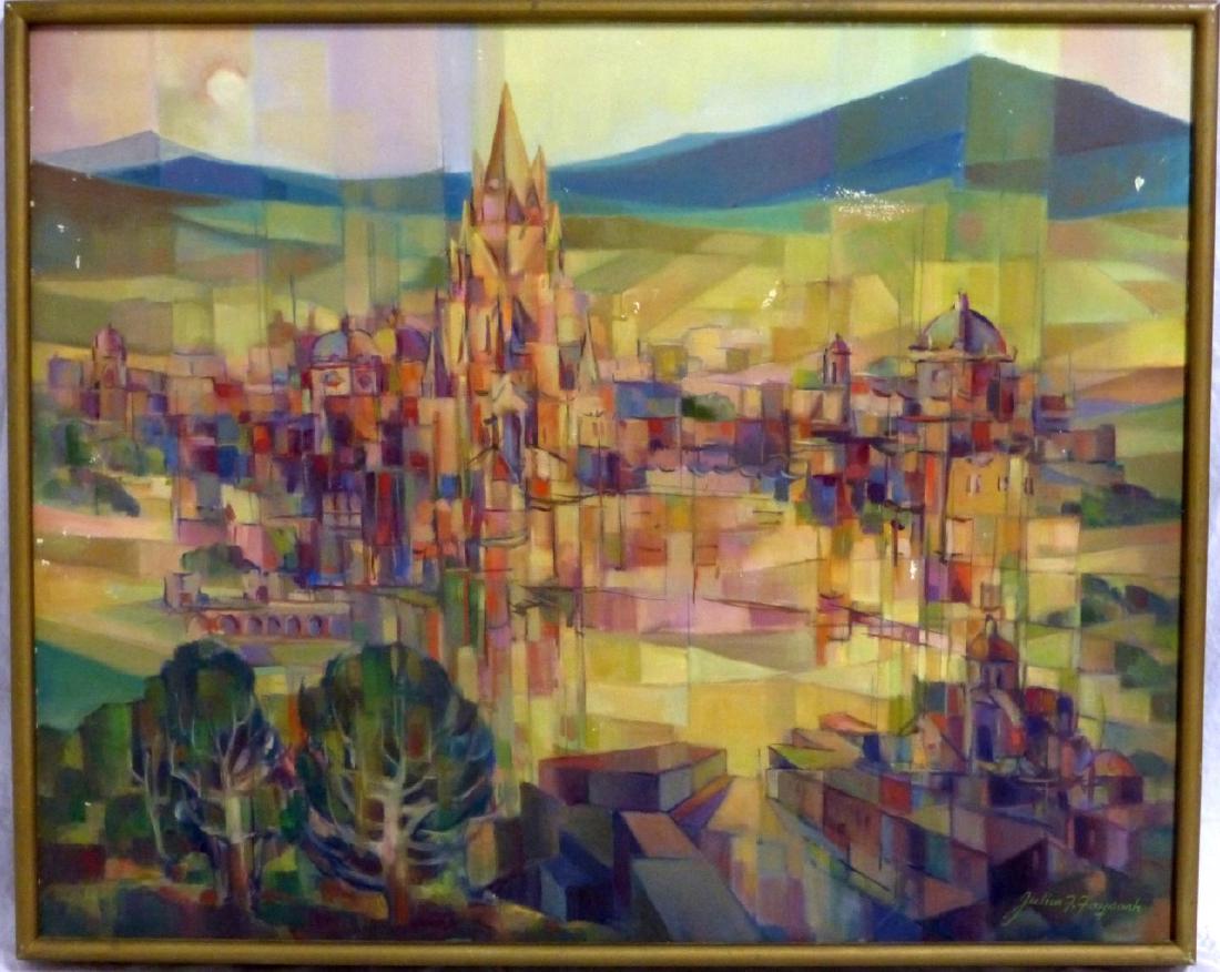 JULIUS FAYSASH OIL PAINTING ON CANVAS (1 of 4)