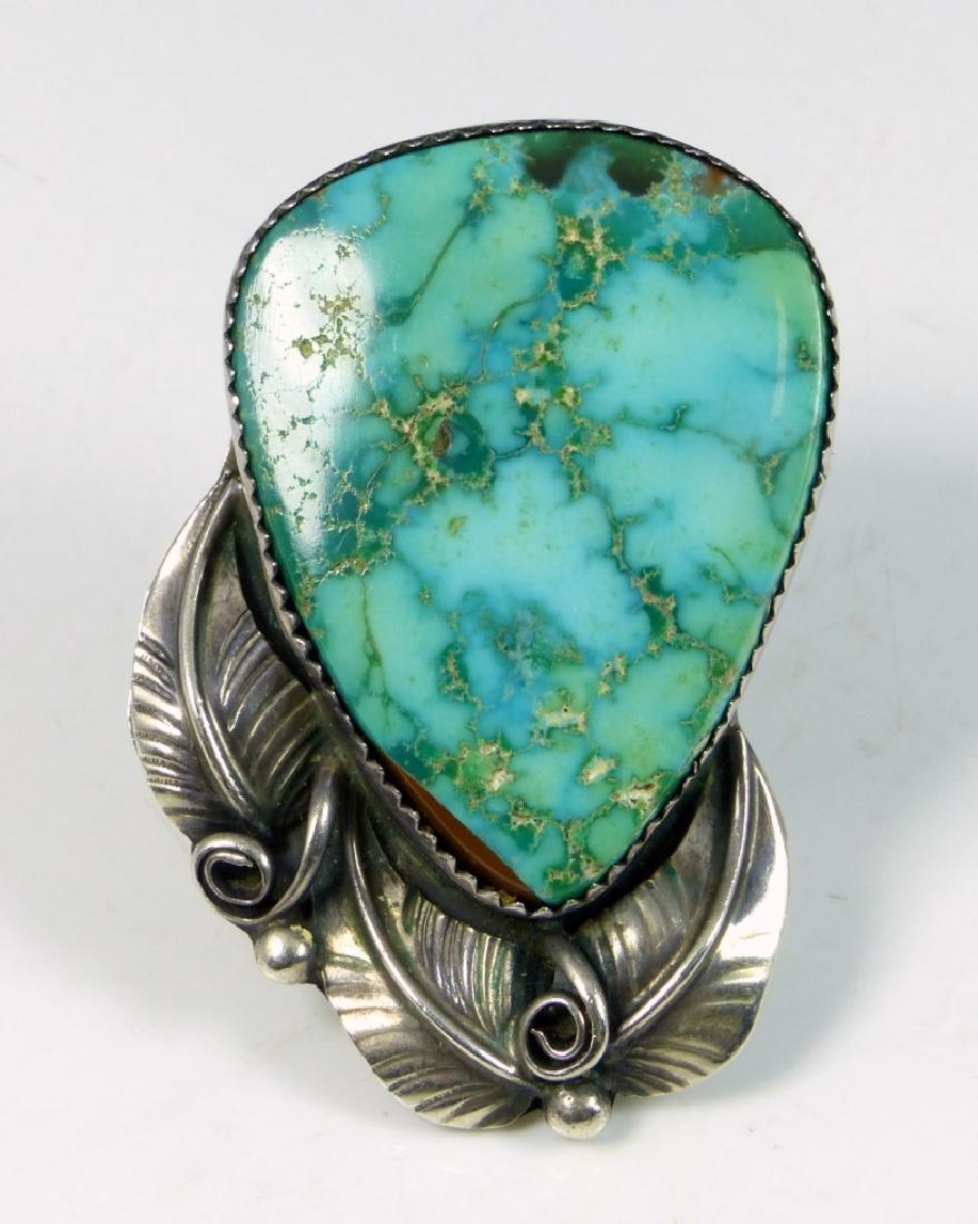 TURQUOISE & STERLING SILVER RING (1 of 6)