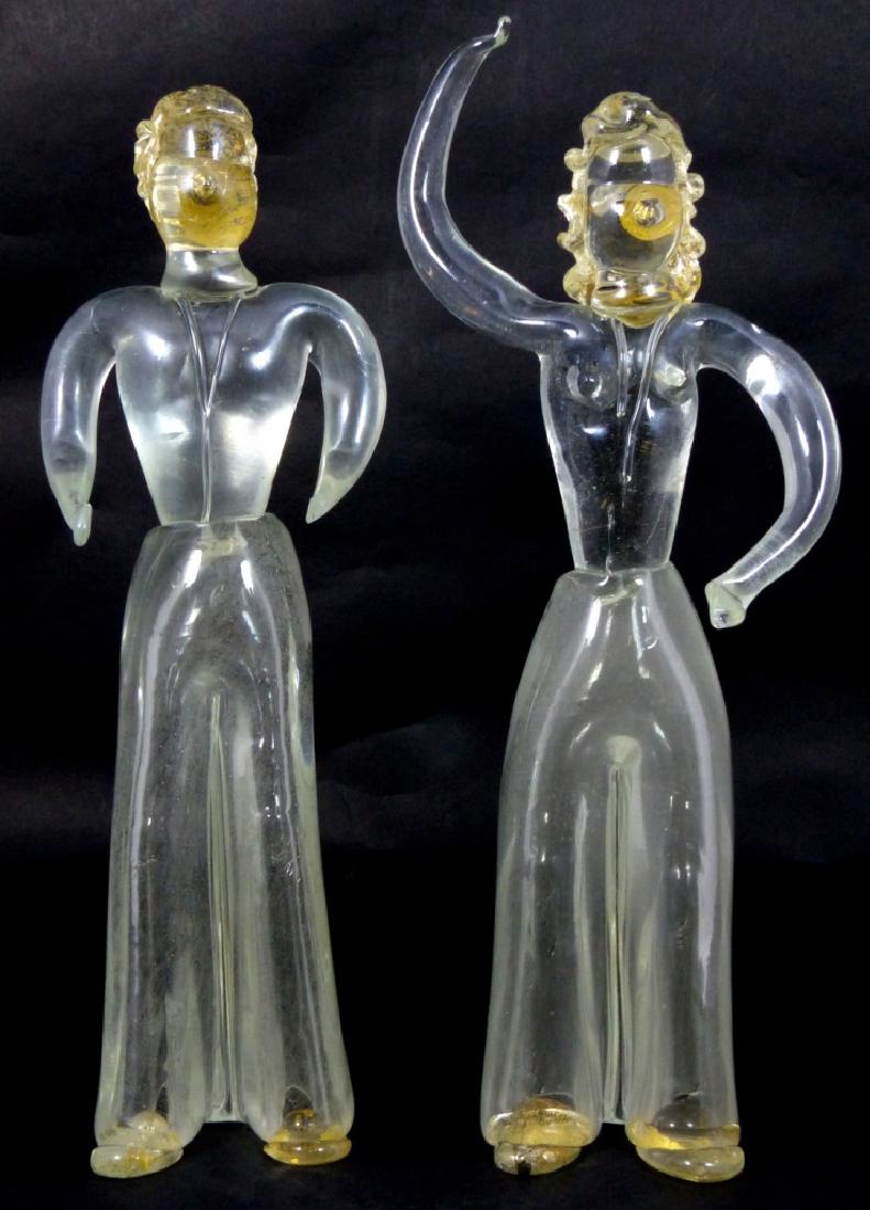 PR VENETIAN GLASS GOLD FLECK FIGURES (1 of 7)