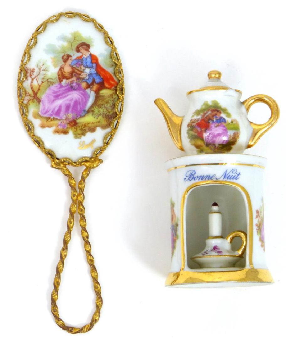 2pc LIMOGES PORCELAIN MINIATURES (1 of 6)