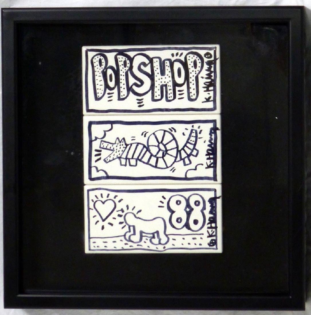 3pc KEITH HARING MARKER ON SUBWAY TILES (1 of 5)