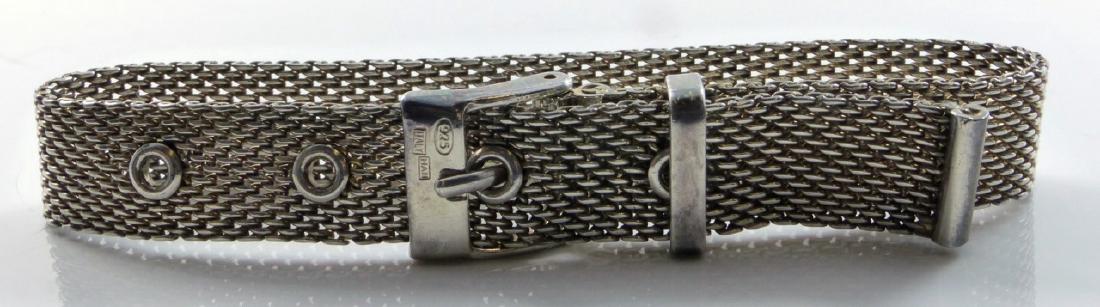 ITALIAN STERLING SILVER BELT BUCKLE BRACELET (1 of 5)