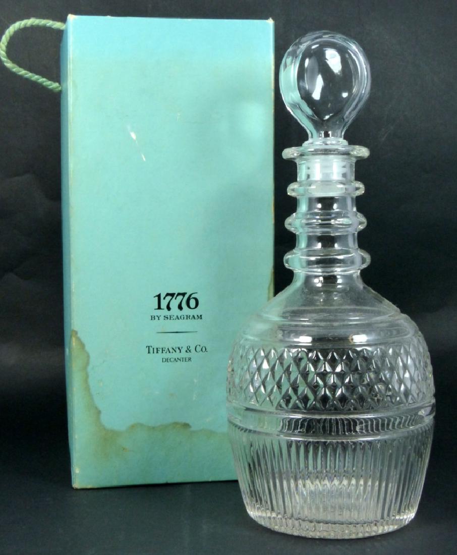 TIFFANY CRYSTAL DECANTER SEAGRAMS 1776 w BOX Oct 28, 2017 Antiques & Modern Auction Gallery