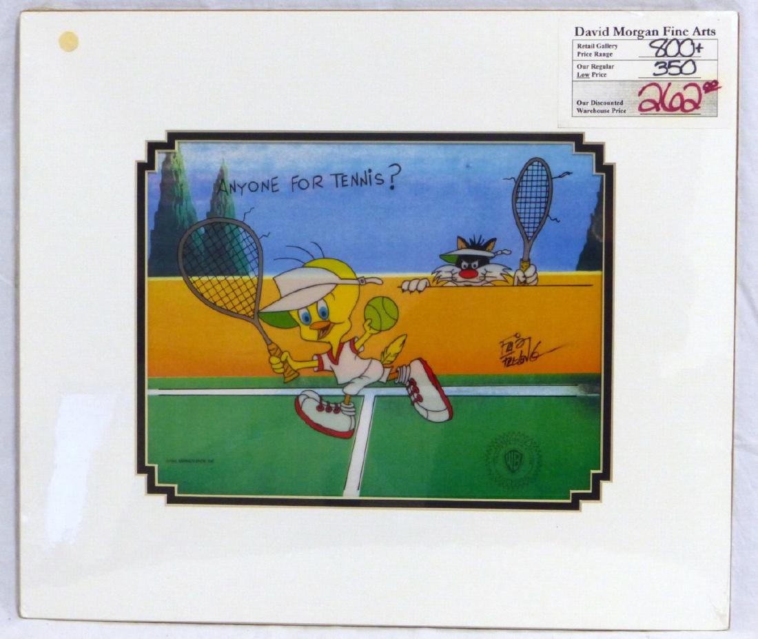 TWEETY BIRD TENNIS ARTIST SIGNED CERI CEL (1 of 4)