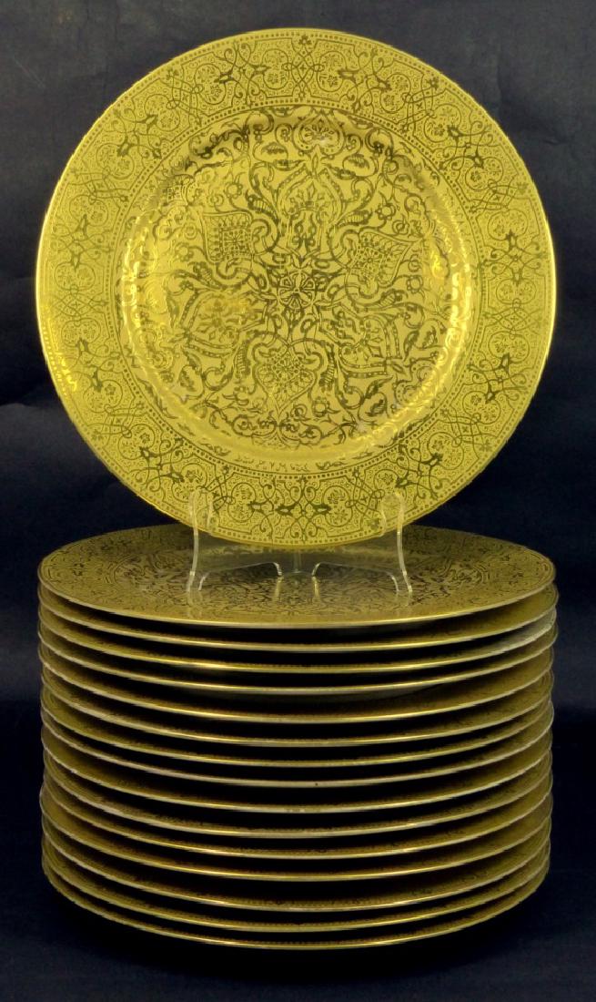 16pc HIGGINS & SEITER LIMOGES PORCELAIN PLATES (1 of 5)