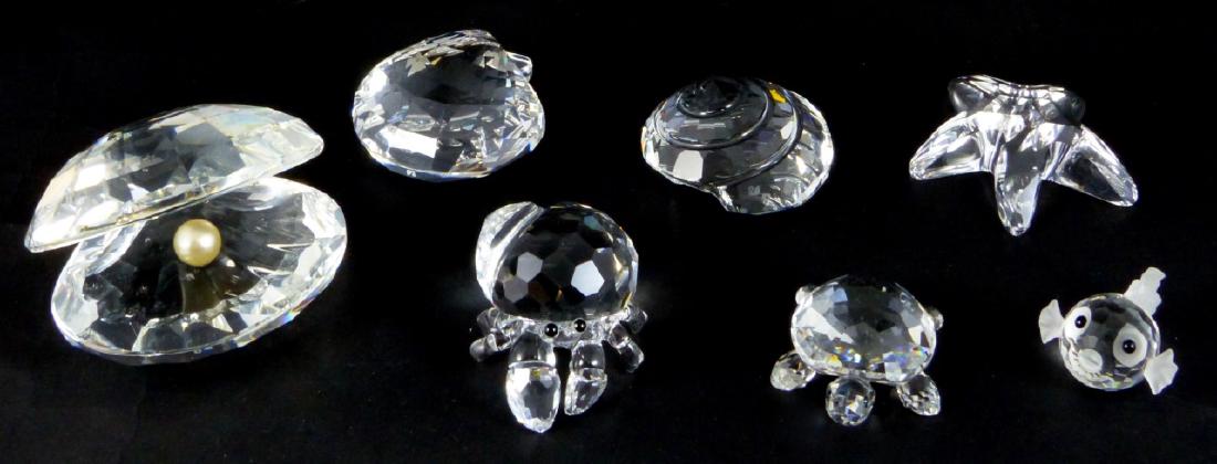 7pc SWAROVSKI CRYSTAL SEA CREATURES w BOXES (1 of 5)