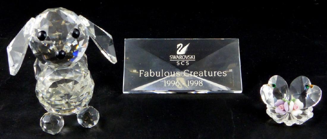 SWAROVSKI FABULOUS CREATURES PLAQUE, DOG & HEARTS (1 of 4)