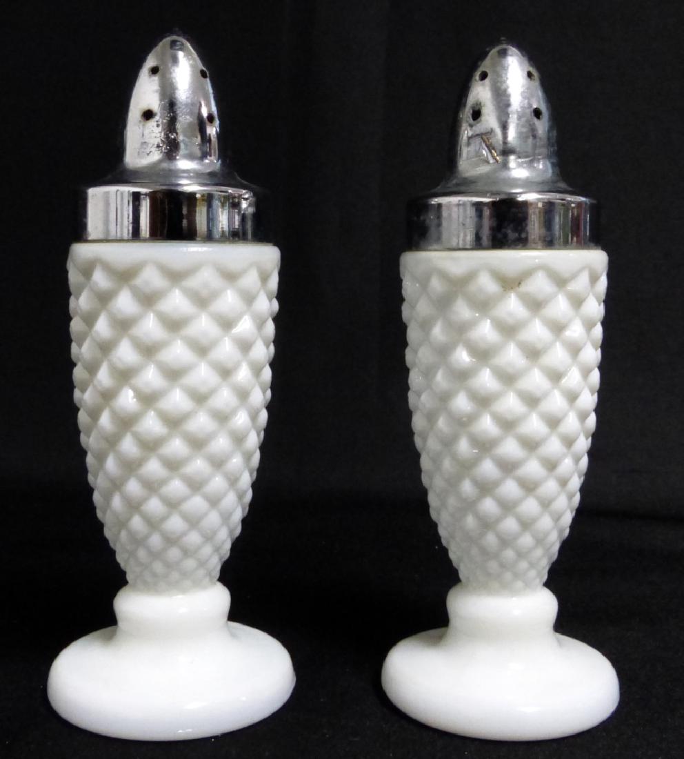 PR MILK GLASS SALT & PEPPER SHAKERS (1 of 6)