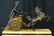 19th C FRENCH BRONZE & MARBLE CHARIOT MANTEL CLOCK - 2