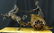 19th C FRENCH BRONZE & MARBLE CHARIOT MANTEL CLOCK - 9
