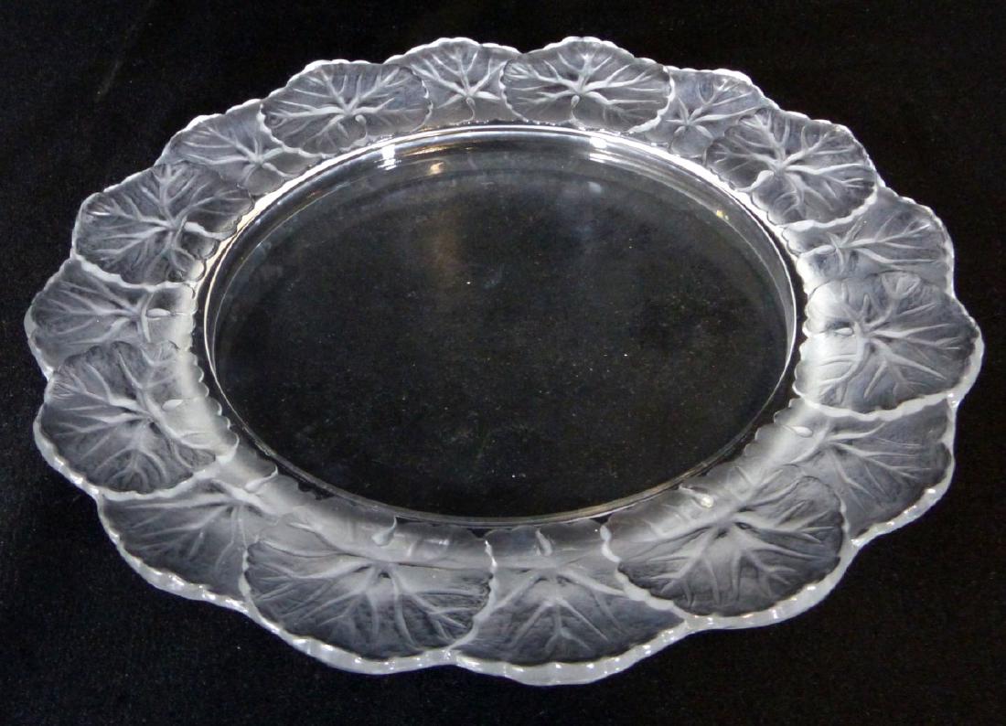 LALIQUE HONFLEUR CRYSTAL PLATE (1 of 4)