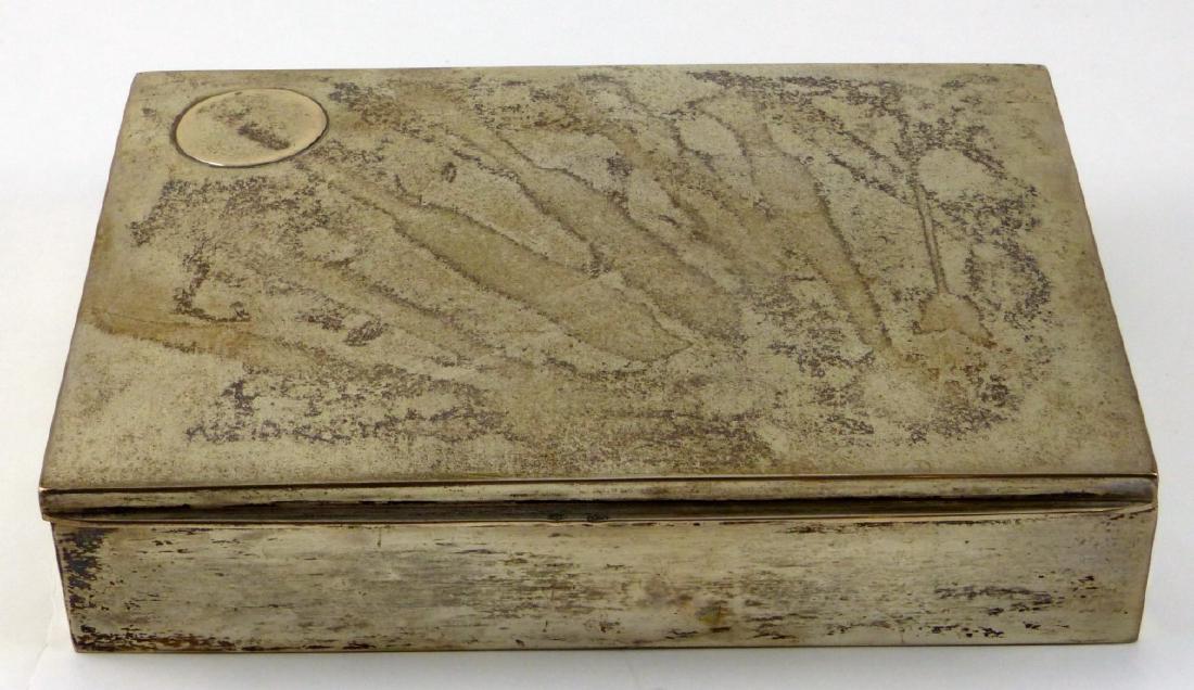 19th C AUSTRIAN 800 SILVER BOX w WOOD INSERT (1 of 8)