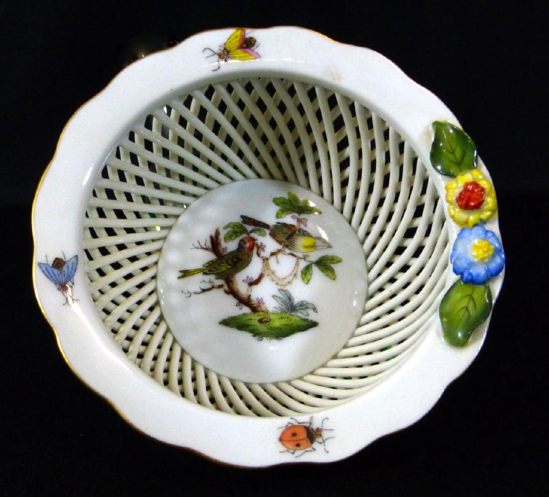 HEREND ROTHSCHILD OPENWORK BASKET (1 of 6)