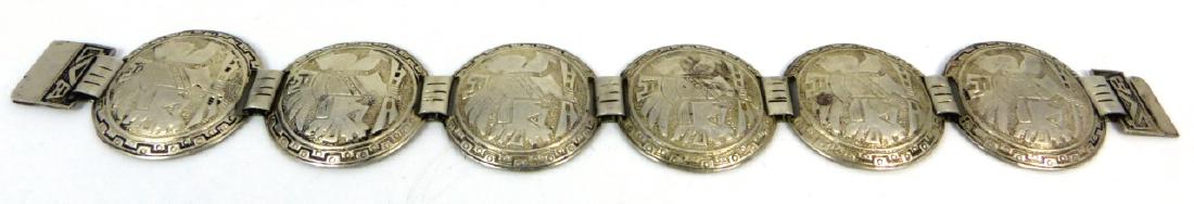 PERUVIAN 900 SILVER BRACELET (1 of 5)