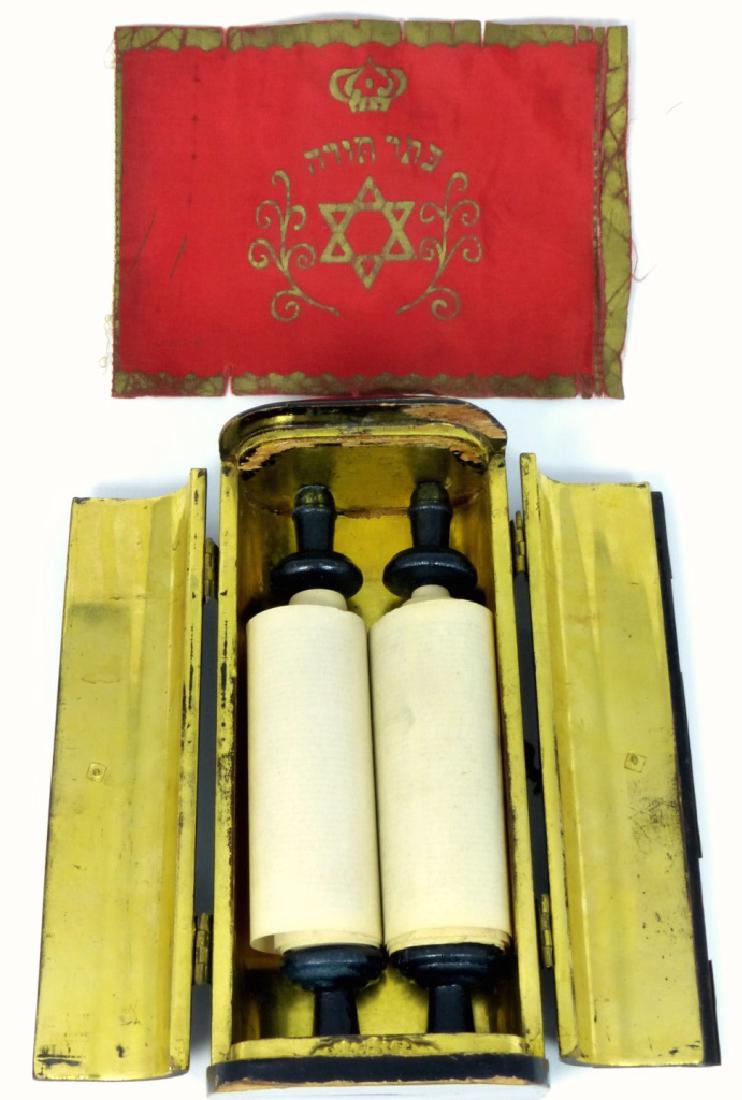 LACQUERED TORAH SCROLL CASE (1 of 6)
