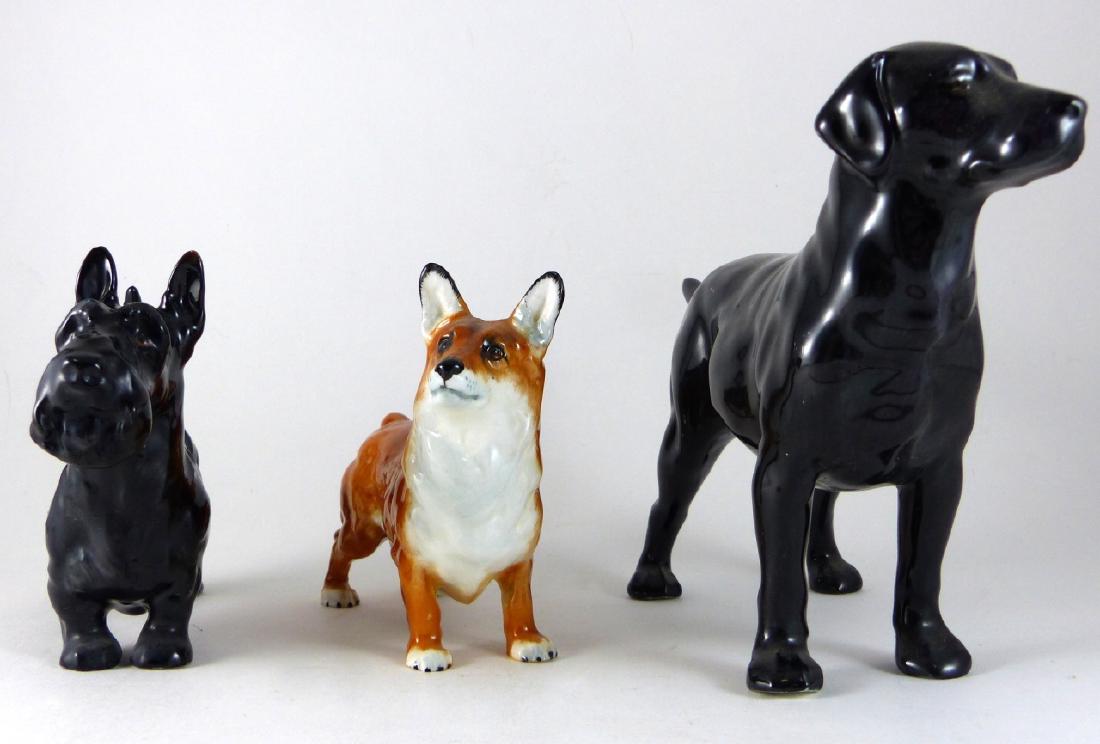 3pc ROYAL DOULTON PORCELAIN DOG FIGURINES (1 of 7)