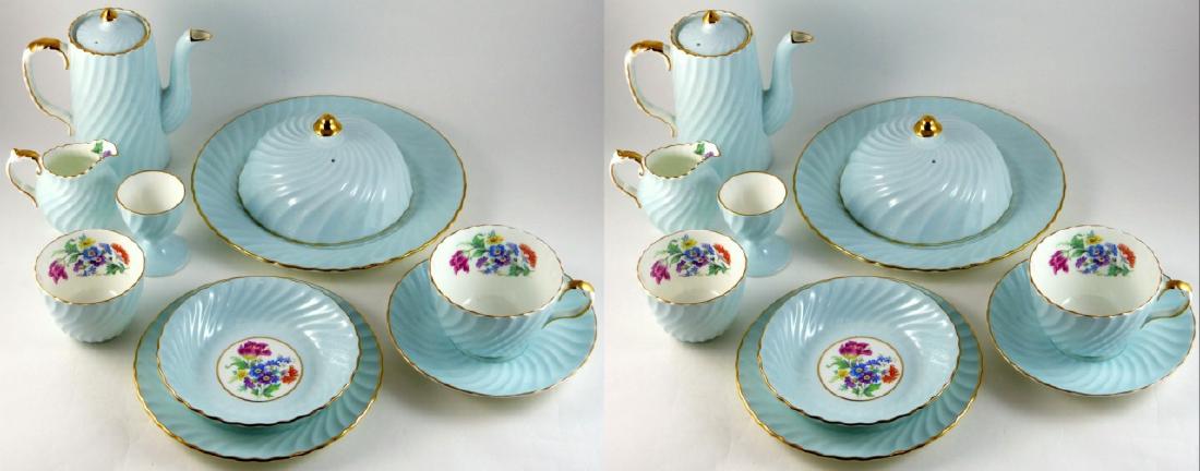 22pc AYNSLEY BREAKFAST FOR TWO CHINA SET (1 of 4)