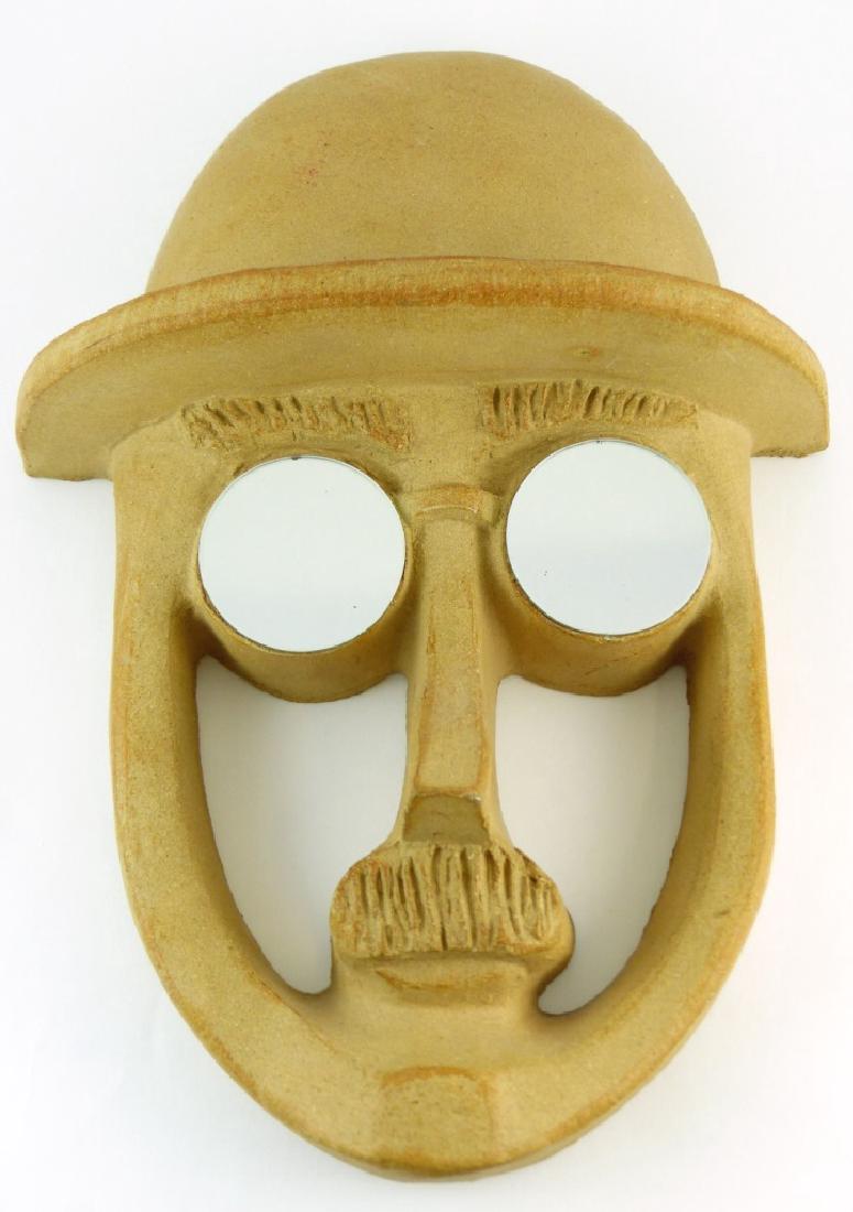 BENNINGTON POTTERY DAVID GIL MASK PLAQUE (1 of 5)