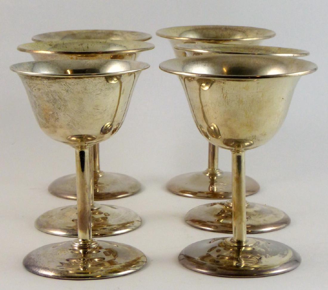 6pc WEBSTER STERLING SILVER GOBLETS (1 of 7)