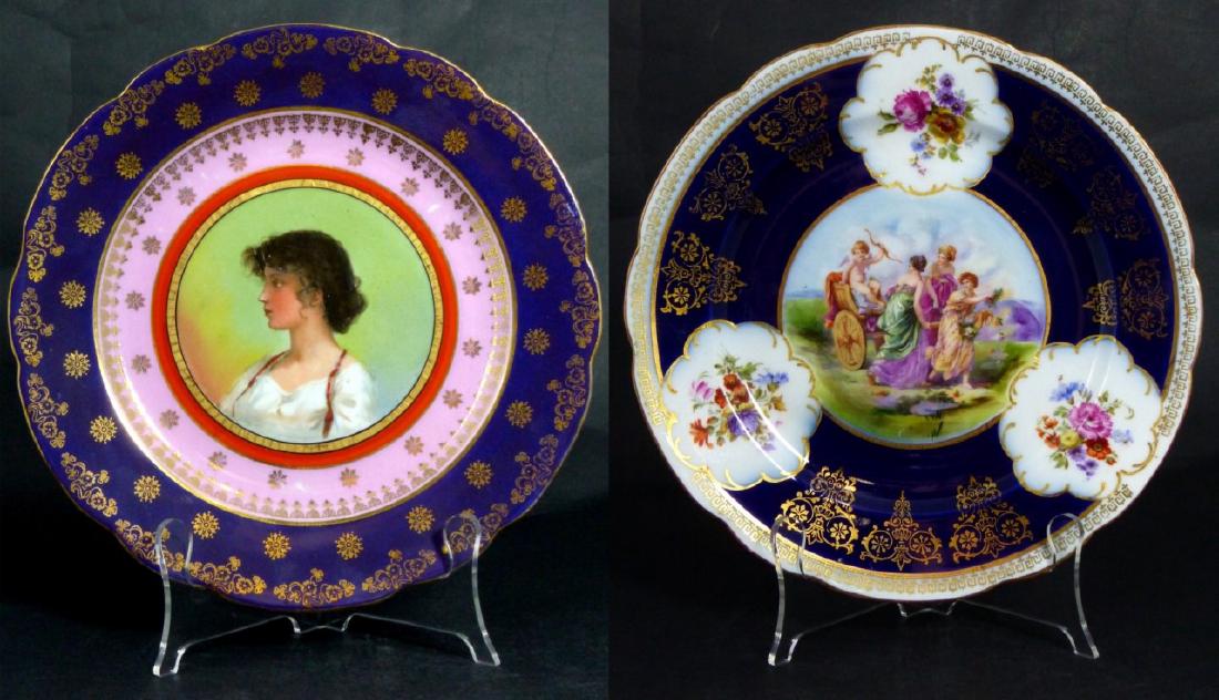 2pc ROYAL VIENNA PORCELAIN PLATES (1 of 8)