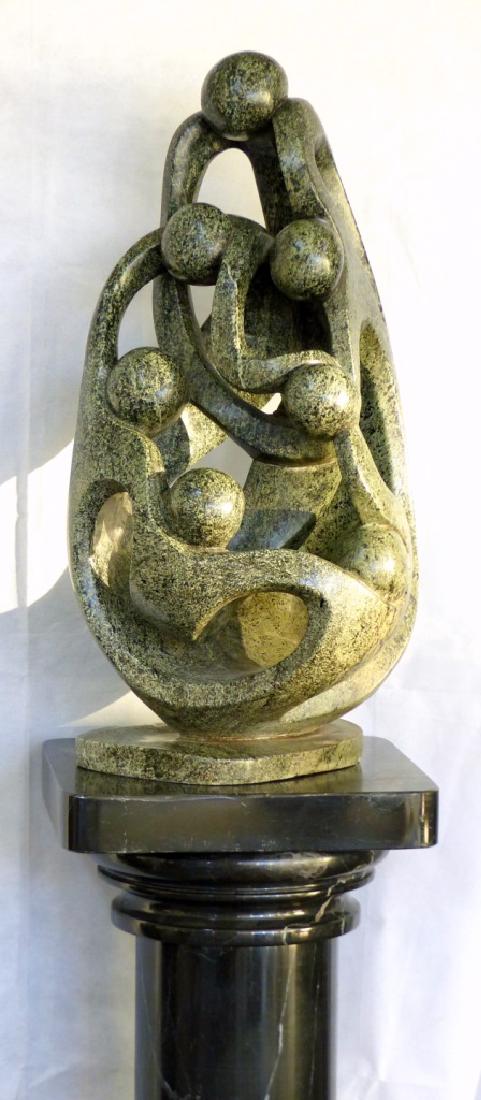 GODFREY CHIMHANZI SHONA CARVED STONE SCULPTURE 27" (1 of 4)