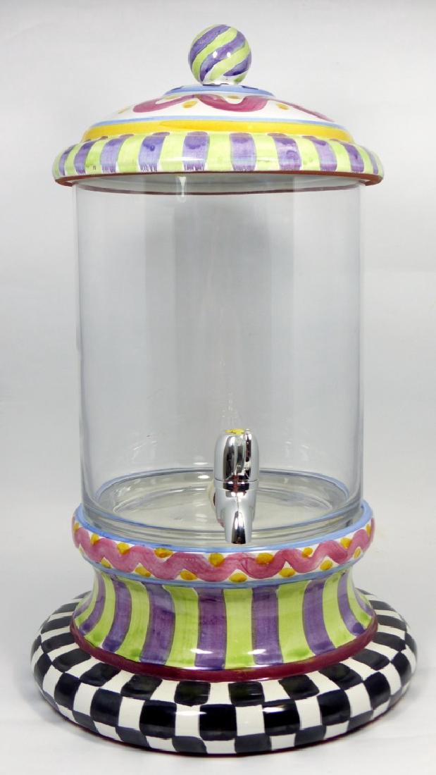 MACKENZIE-CHILDS CERAMIC BEVERAGE DISPENSER (1 of 6)
