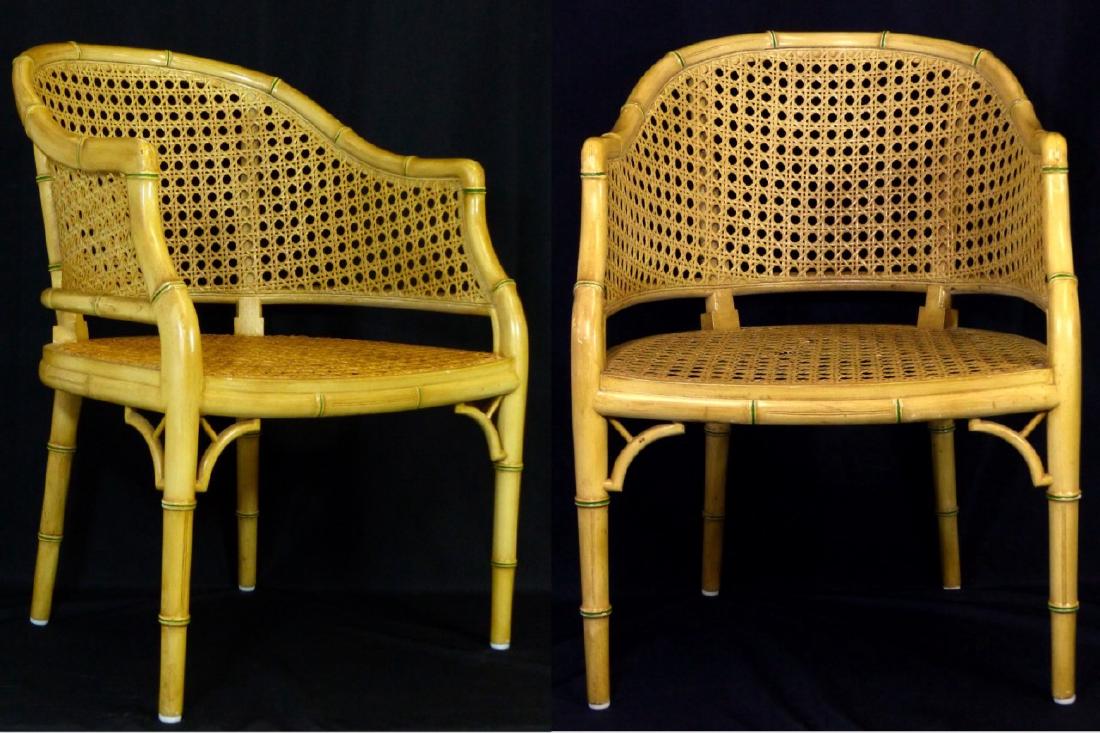 PR FAUX BAMBOO CANED CLUB CHAIRS (1 of 10)