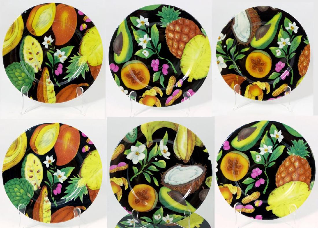 6pc LIMOGES ROCHARD PORCELAIN CAKE PLATES (1 of 8)