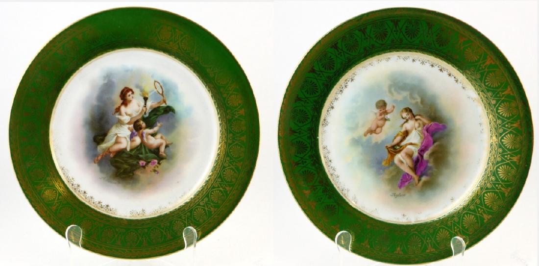 2pc ROYAL VIENNA PORCELAIN PLATES (1 of 6)