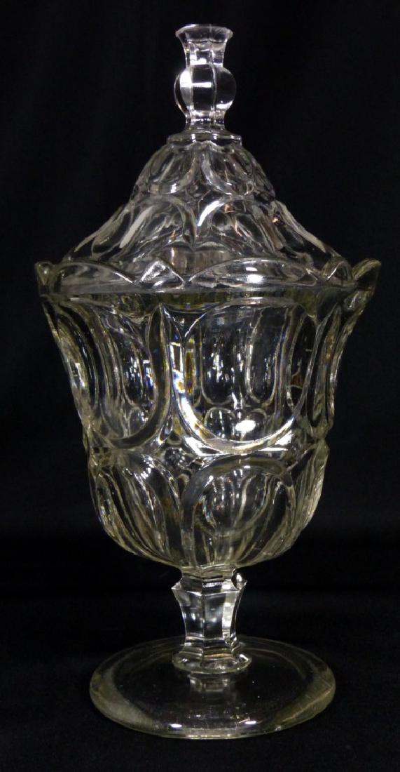 ANTIQUE AMERICAN LIDDED CRYSTAL JAR (1 of 5)