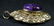 TIBETAN SILVER w CHEVRON AMETHYST PENDANT - 3