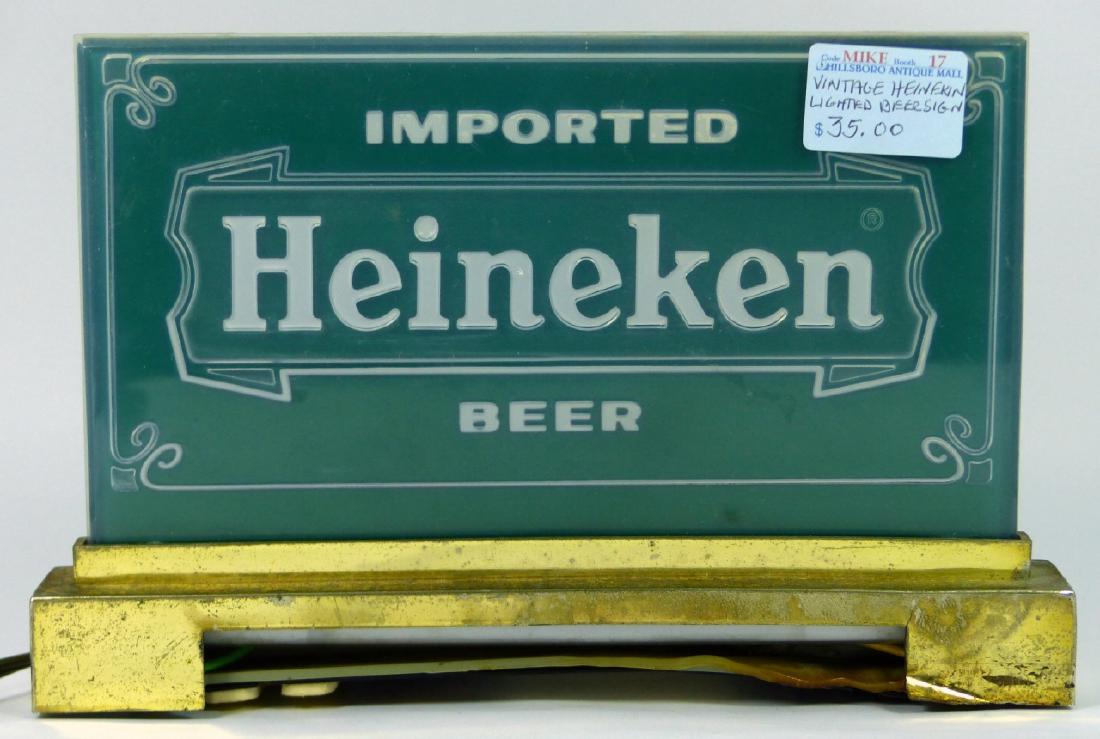 VINTAGE HEINEKEN BEER LIGHTED SIGN (1 of 7)