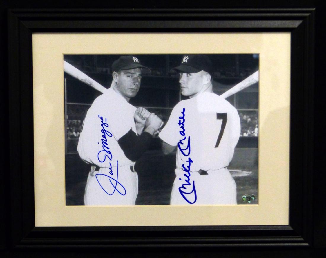 JOE DIMAGGIO & MICKEY MANTLE AUTOGRAPHED PHOTO (1 of 4)