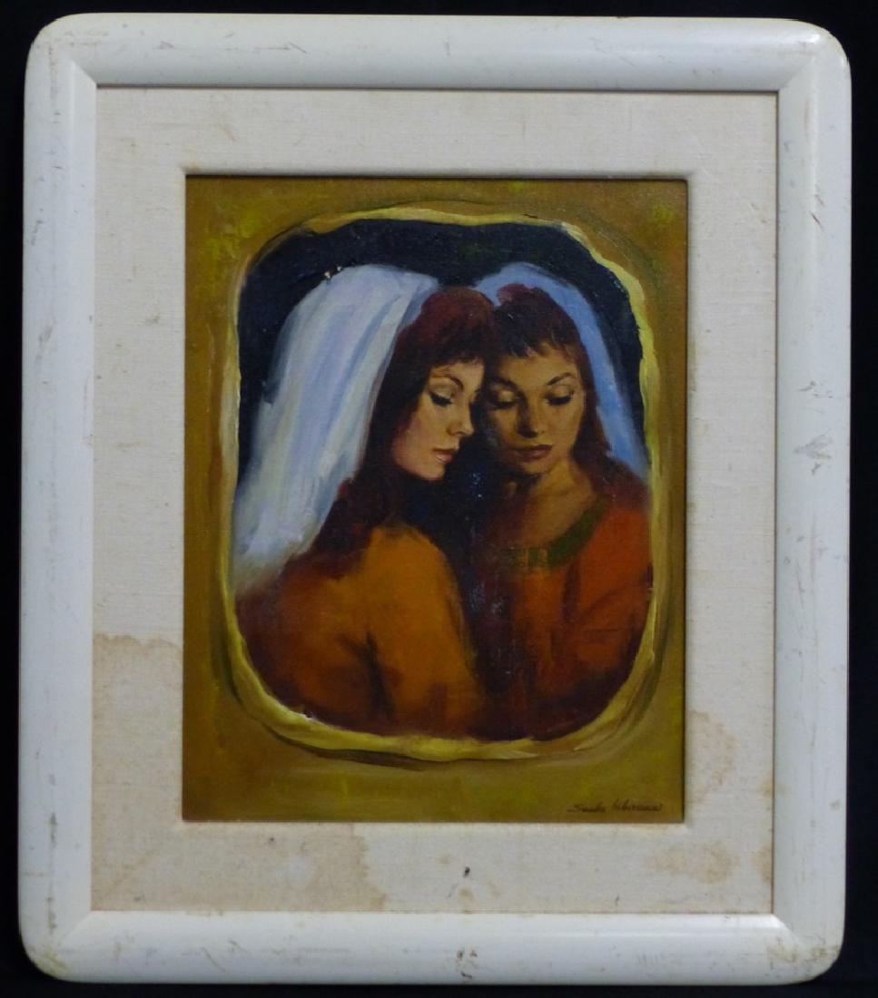 SANDU LIBERMAN JUDAICA OIL PAINTING ON CANVAS (1 of 5)