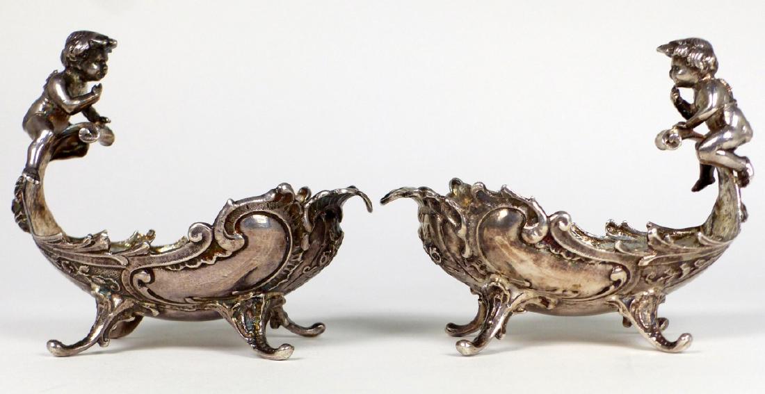 PR SBL DUTCH STERLING SILVER SWEET MEATS w PUTTI (1 of 7)