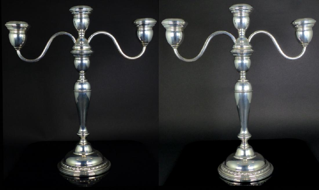 PR WALLACE STERLING SILVER 3-LIGHT CANDELABRA (1 of 7)