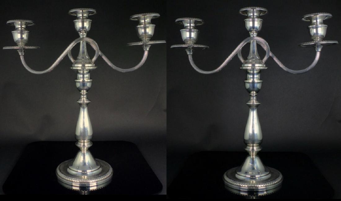 PR MUECK-CARY STERLING SILVER 3-LIGHT CANDELABRA (1 of 8)
