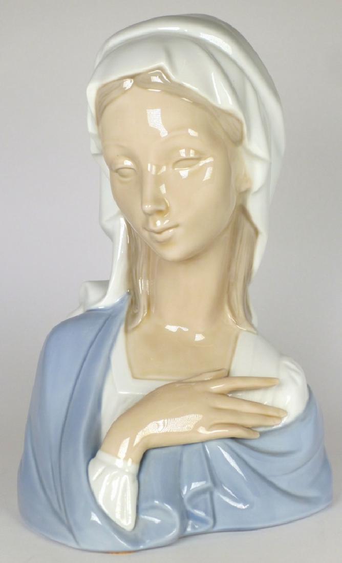 LLADRO MADONNA PORCELAIN BUST (1 of 5)