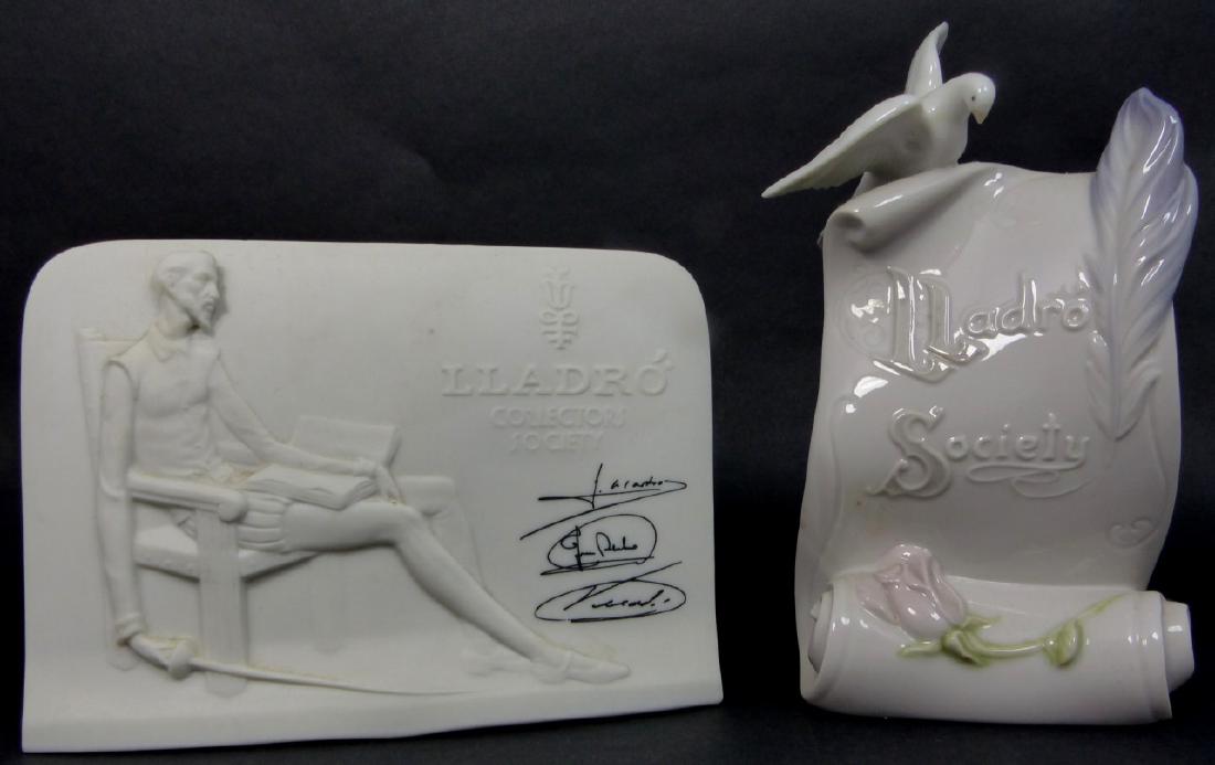 2pc LLADRO SOCIETY PORCELAIN PLAQUES (1 of 6)