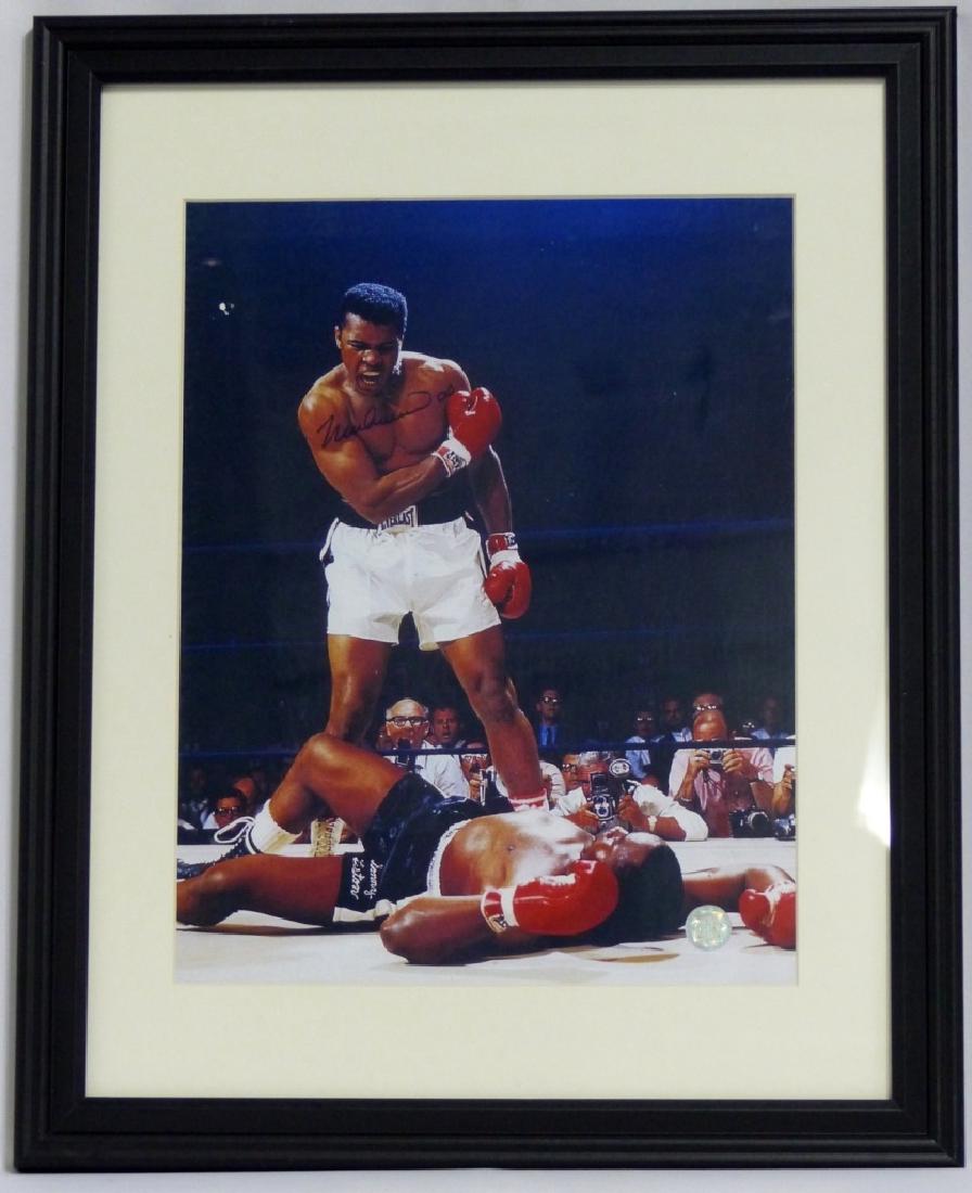 MUHAMMAD ALI AUTOGRAPHED FRAMED PHOTOGRAPH w COA (1 of 4)