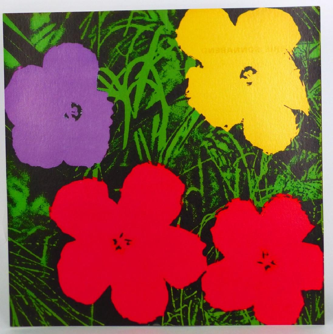 ANDY WARHOL FLOWERS INVITATION SONNABEND (1 of 2)