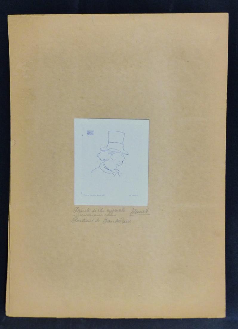 EDOUARD MANET ETCHING 'CHARLES BAUDELAIRE' (1 of 4)