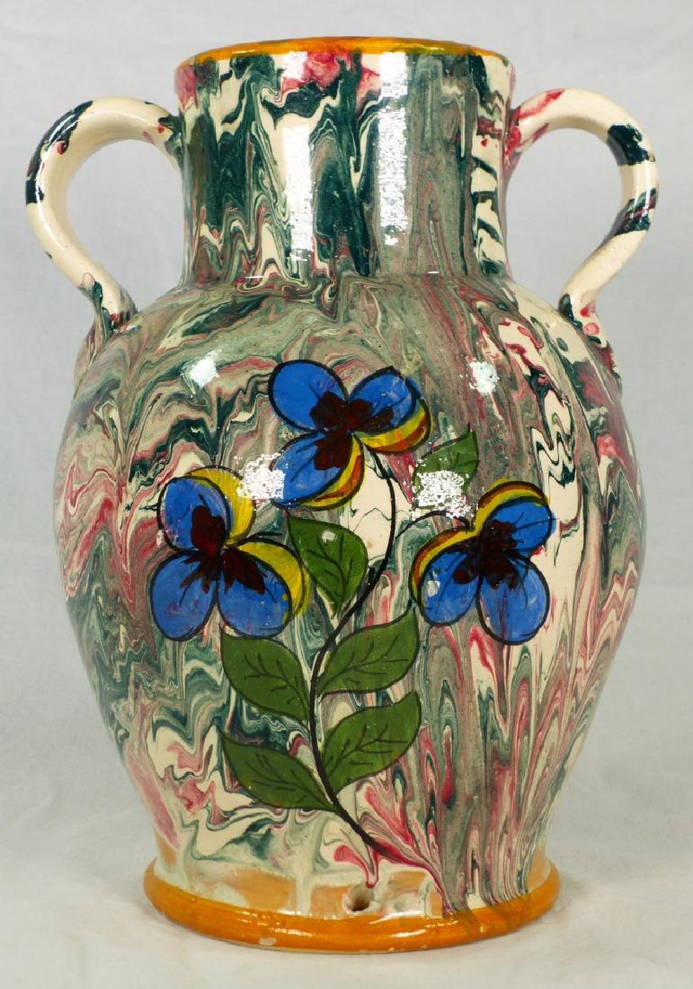 ITALIAN POTTERY HANDLED VASE P. PERASSO (1 of 7)