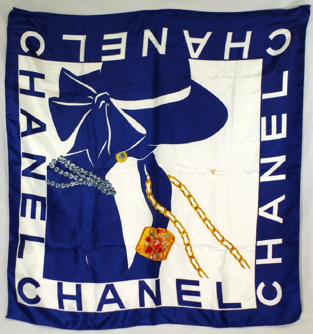 CHANEL SILK SCARF SILHOUETTE (1 of 6)