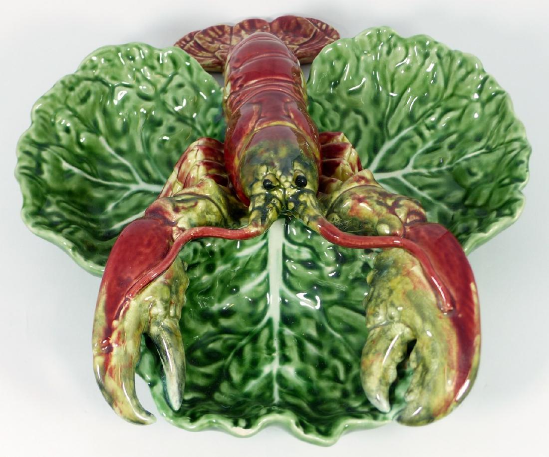 PORTUGUESE MAJOLICA LOBSTER TRAY (1 of 8)