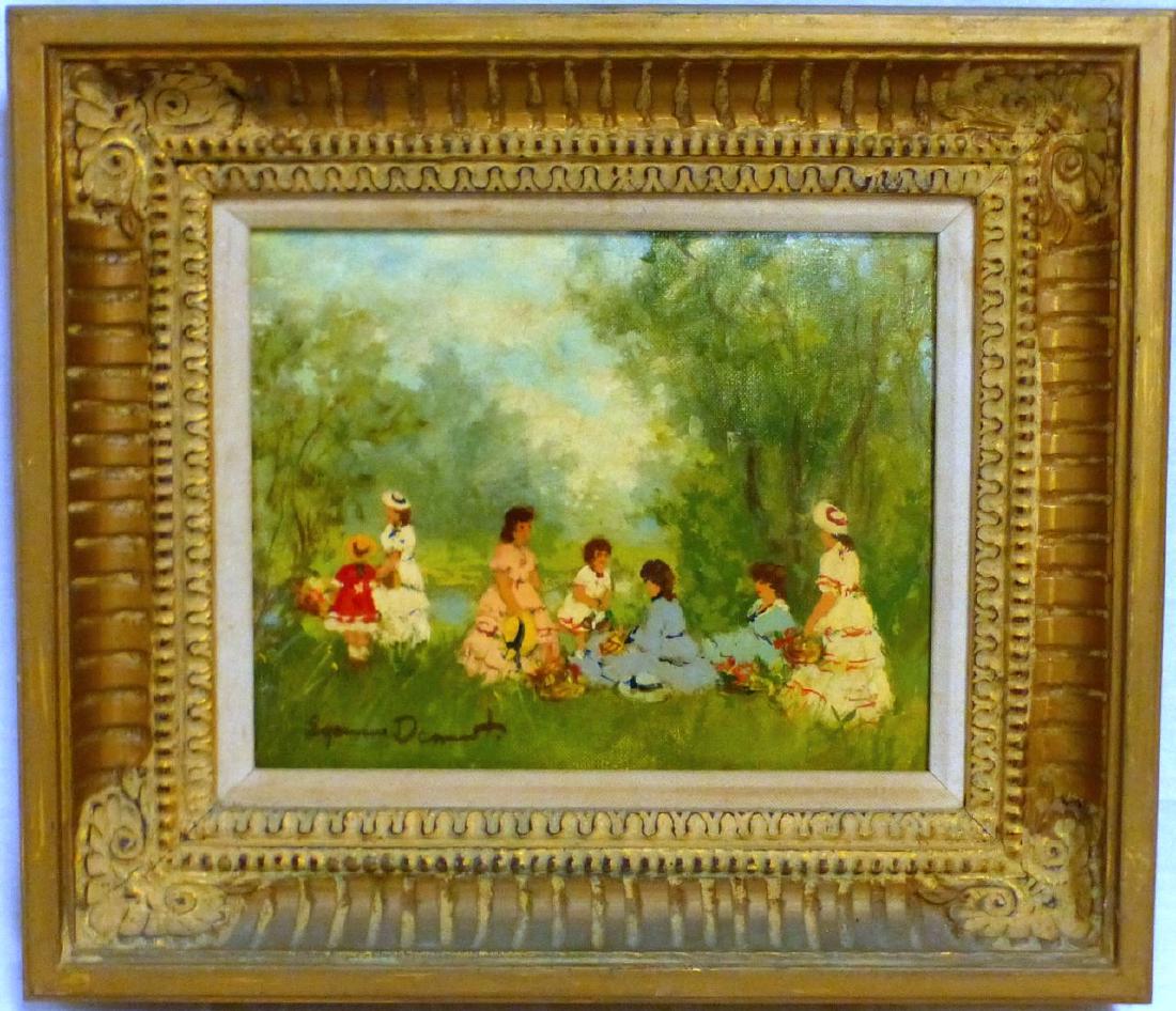 SUZANNE DEMAREST OIL PAINTING ON CANVAS (1 of 5)