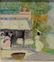 LUIGI CAGLIANI OIL PAINTING ON CANVAS CAFE SCENE - 4