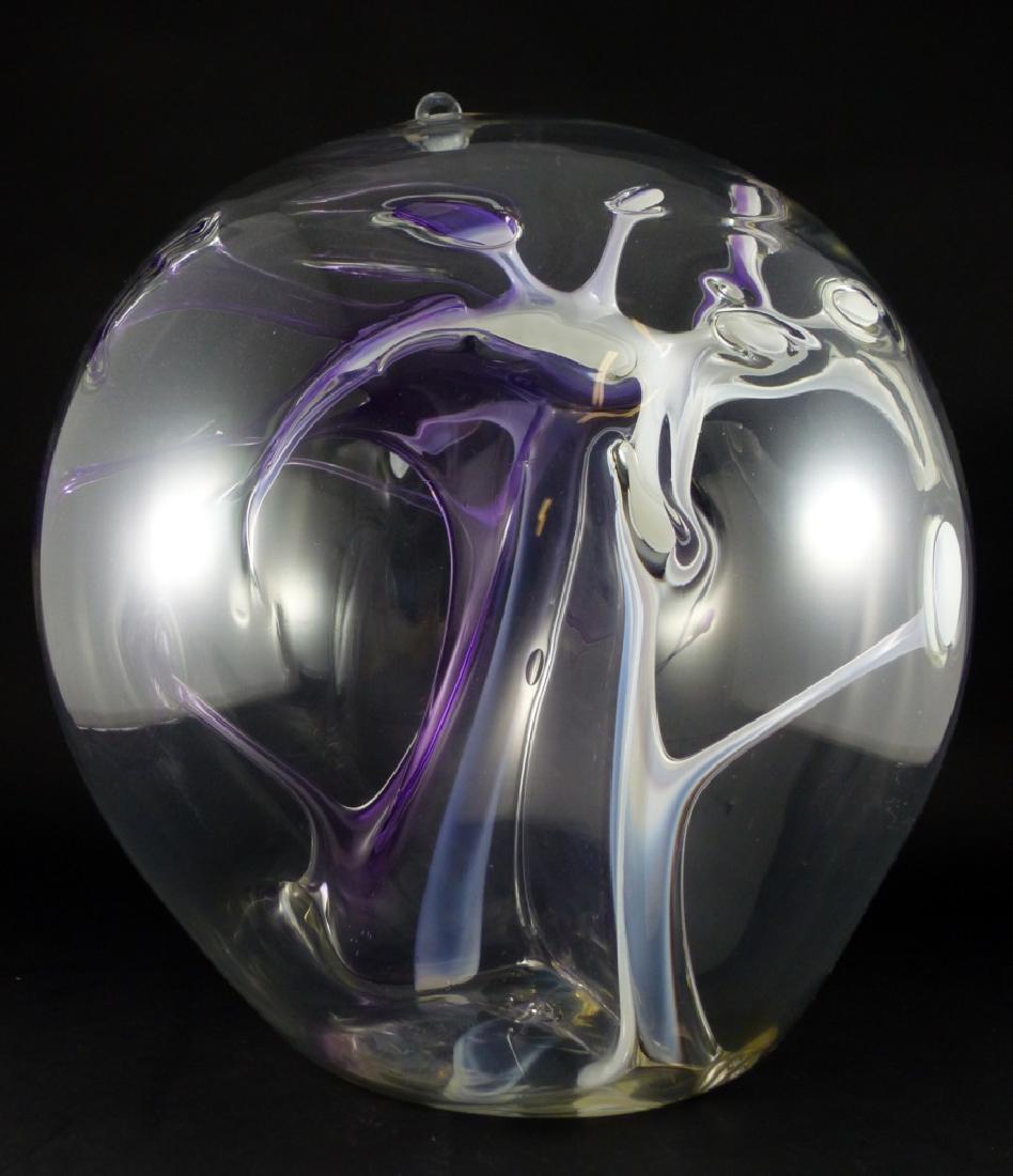 PETER BRAMHALL ART GLASS SPHERE (1 of 10)