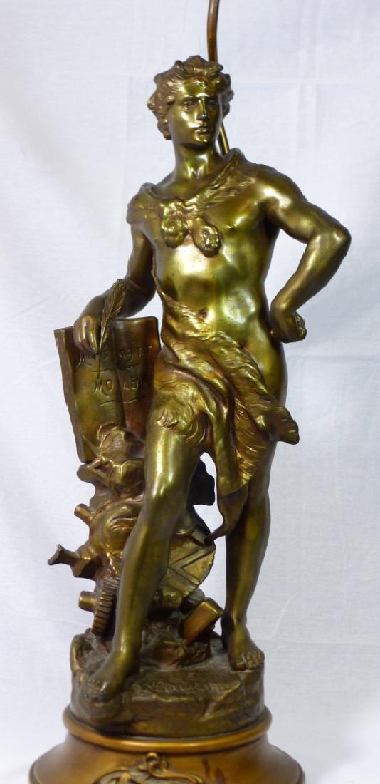 HENRY LOUIS LEVASSEUR FRENCH BRONZED SCULPTURE (1 of 8)